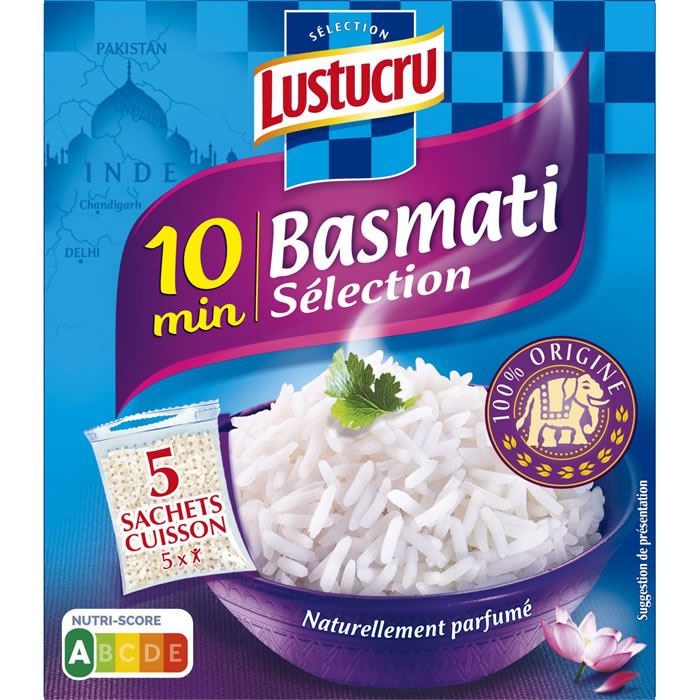 LUSTUCRU – Riz basmati sachets cuisson 5 x 90g