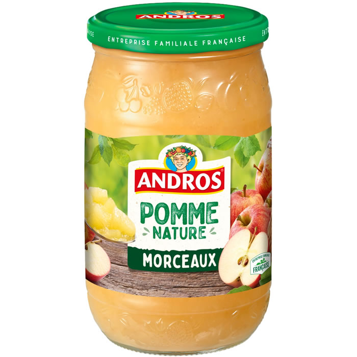 ANDROS – Dessert pomme avec morceaux 740 g