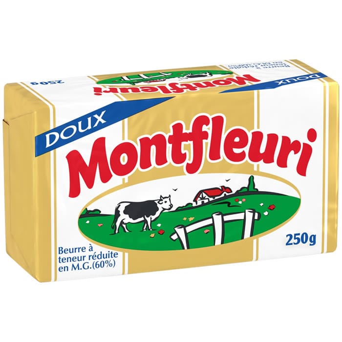 MONTFLEURI – Beurre doux allégé -250g