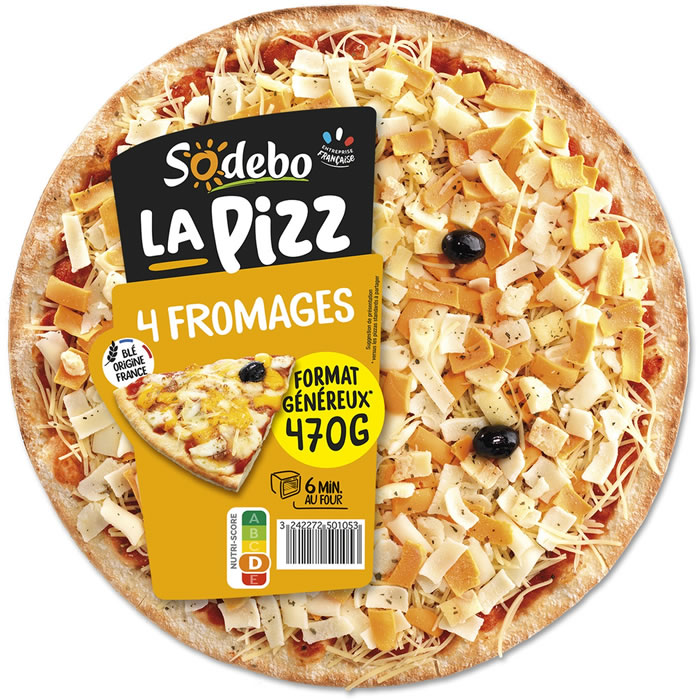 SODEBO La Pizz – Pizza 4 fromages 470g