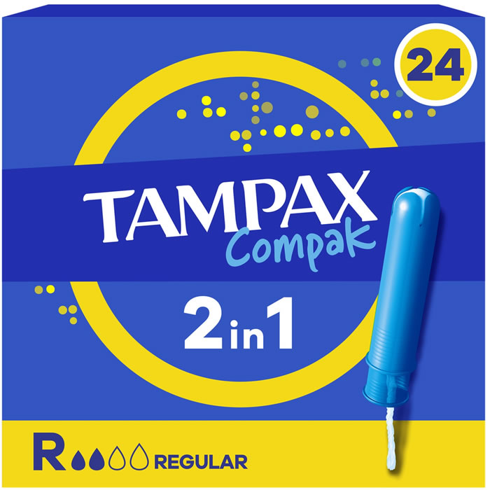 TAMPAX Compak Tampon avec applicateur régulier x24