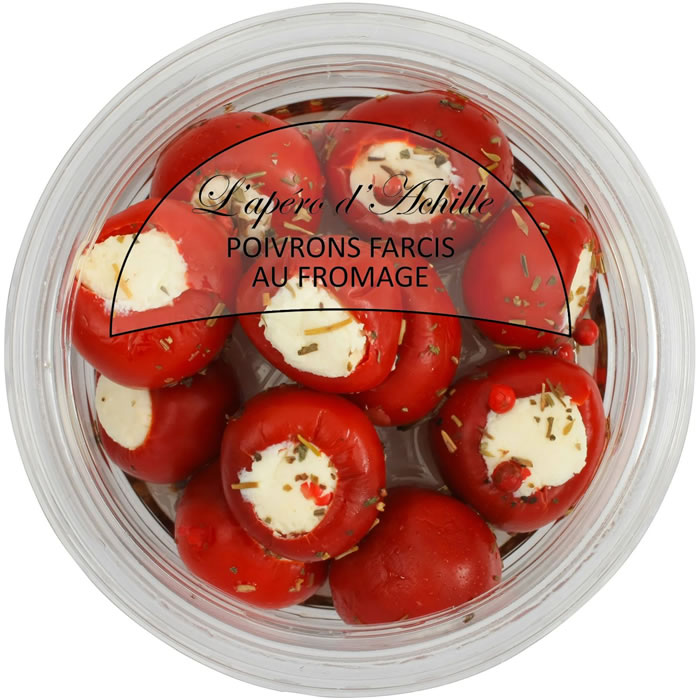 L’APERO D’ACHILLE – Petits poivrons farcis au fromage de vache et à la ricotta