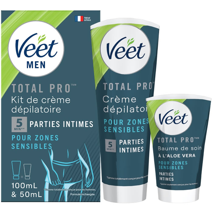 VEET Men – Crème dépilatoire parties intimes 150 ml