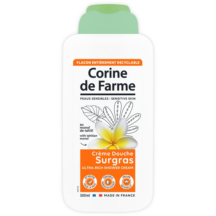 CORINE DE FARME Surgras – Crème douche surgras au monoi de Tahiti 500 ml