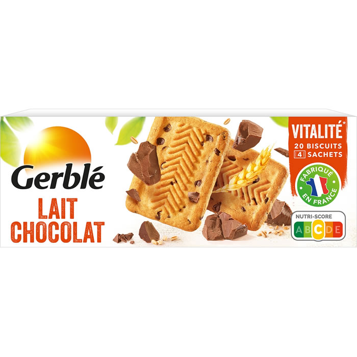 GERBLE – Biscuits au lait et au chocolat 230g