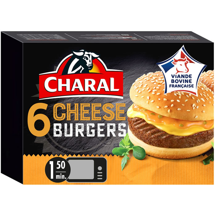 CHARAL – Cheeseburgers (6 x 140g)