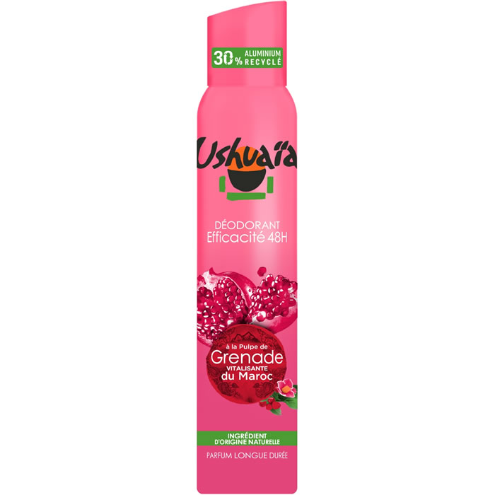 USHUAIA – Déodorant spray à la grenade 48h 200 ml