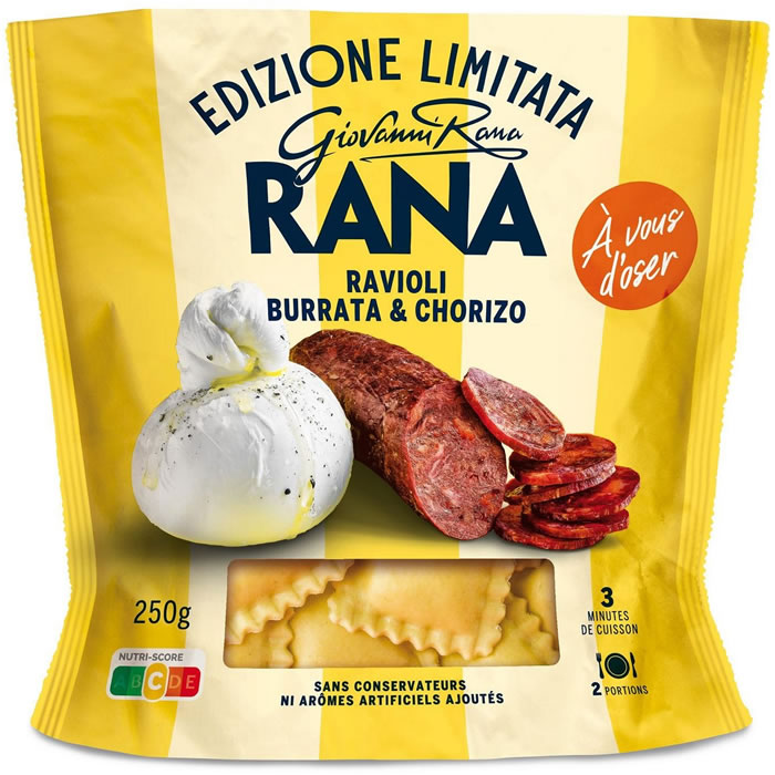 GIOVANNI RANA – Ravioli à la burrata et chorizo 250g