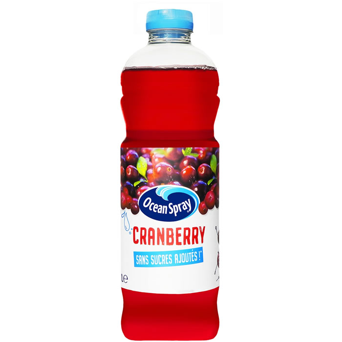 OCEAN SPRAY – Boisson au jus de cranberry sans sucres ajoutés 1 L