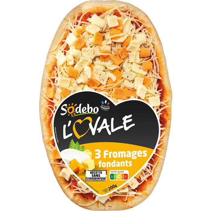 SODEBO L’Ovale – Pizza 3 fromages 200g