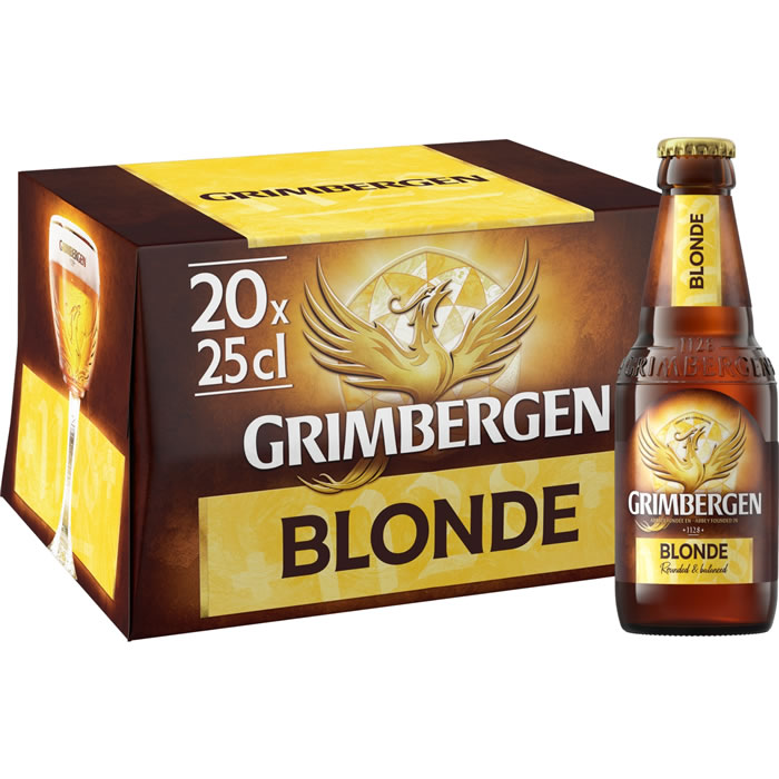 GRIMBERGEN – Bière blonde Belge 20 x 25 cl