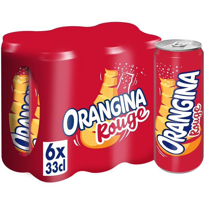 ORANGINA – Boisson gazeuse à la pulpe d’orange sanguine 6 x 33 cl