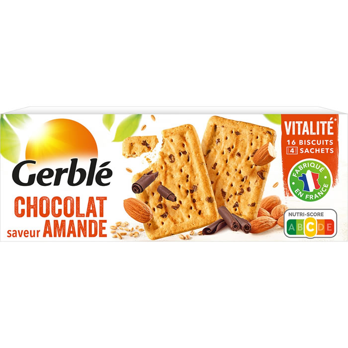 GERBLE – Biscuits au chocolat et amande 200g