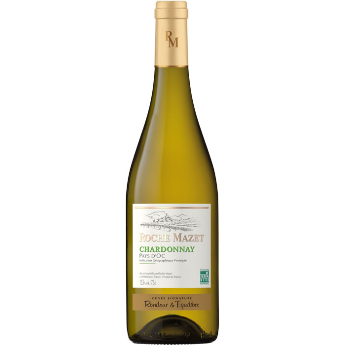 ROCHE MAZET – Vin blanc IGP PAYS D’OC Chardonnay 75 cl