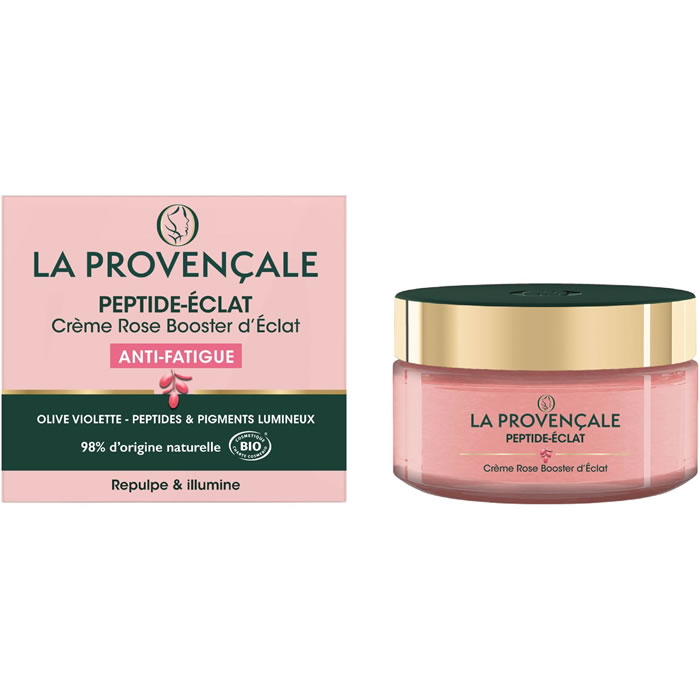 LA PROVENÇALE Peptide-Eclat Crème rose anti-fatigue booster d’éclat – 50ml