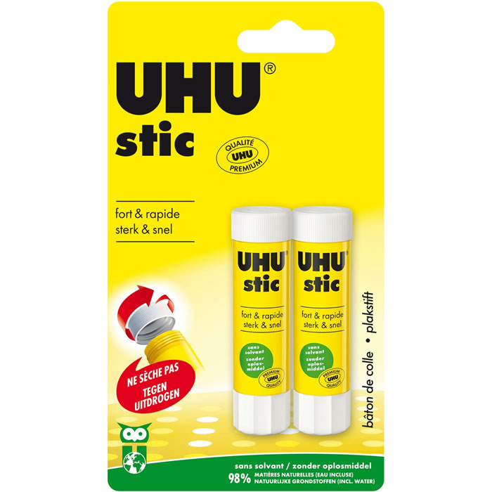 UHU Stic – Bâtons de colle Petit Format x2