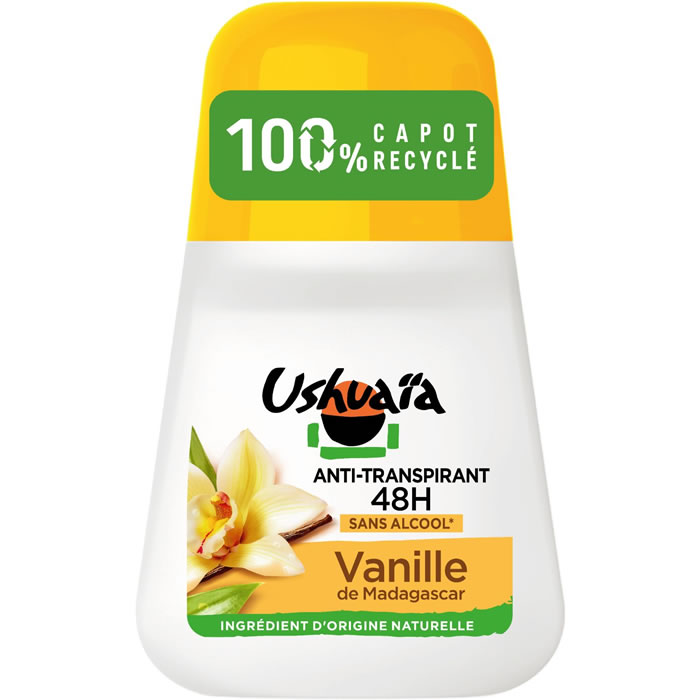 USHUAIA – Déodorant bille anti-transpirant à la vanille 48h 50 ml
