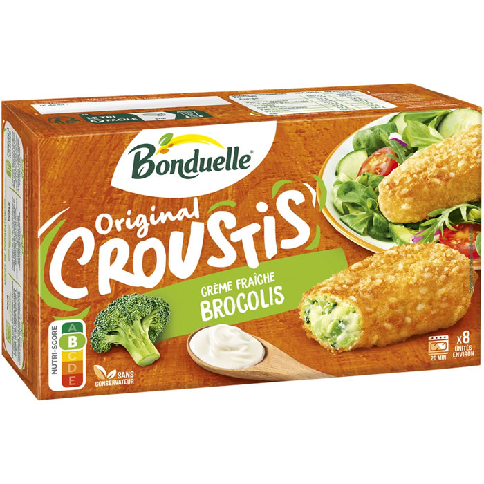 BONDUELLE Croustis – Bouchées panées de brocolis et crèmes 305g