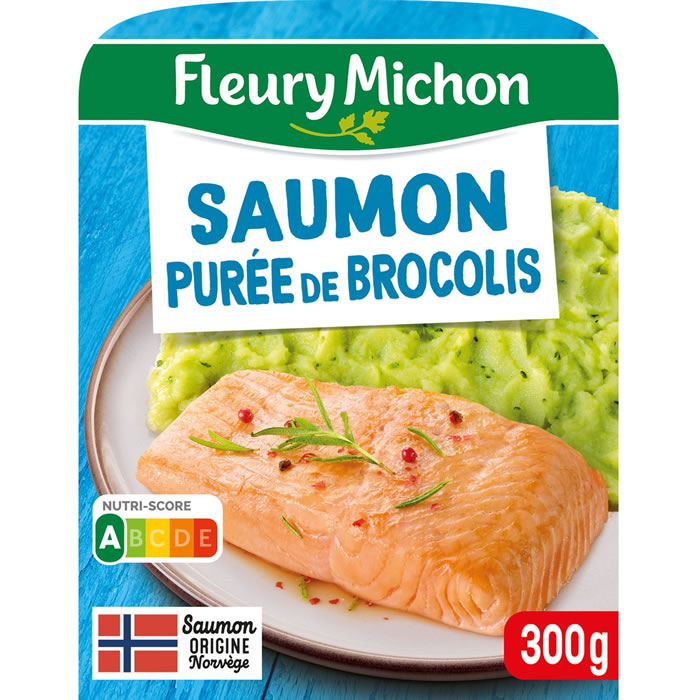 FLEURY MICHON – Filet de saumon et sa purée aux brocolis 300g