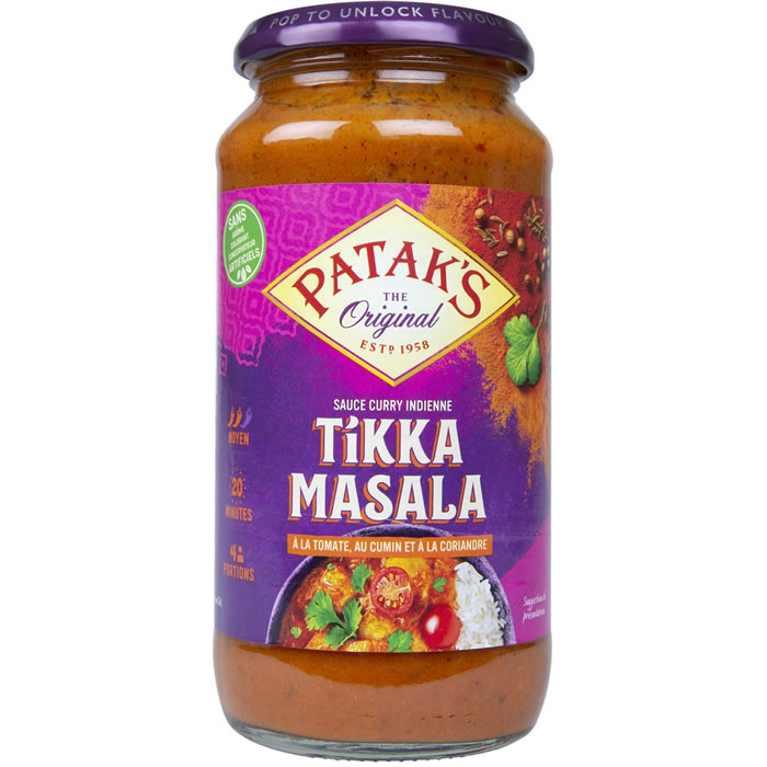 PATAK’S – Sauce tikka masala à la tomate, cumin et coriandre – 450g