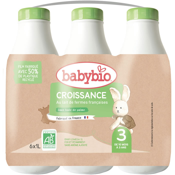 Lait de croissance liquide 10/36 mois bio BABYBIO