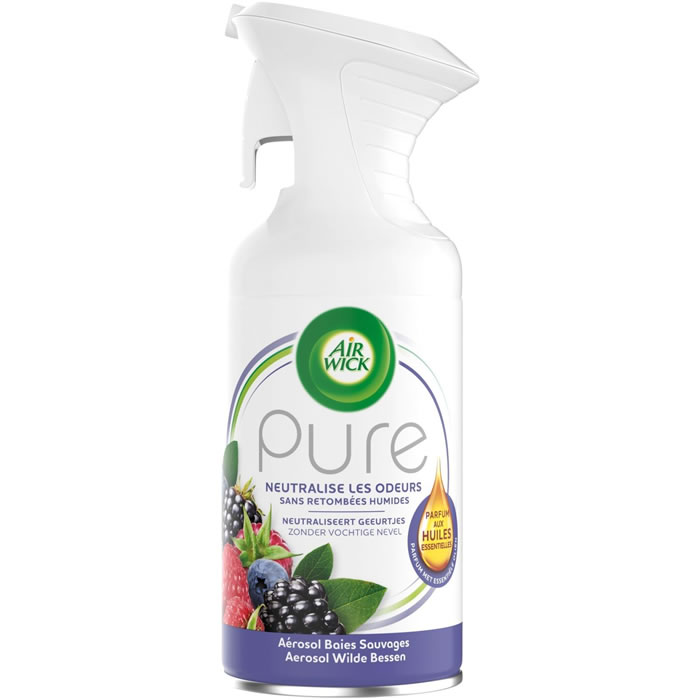 AIR WICK Pure Désodorisant spray anti-odeurs baies sauvages