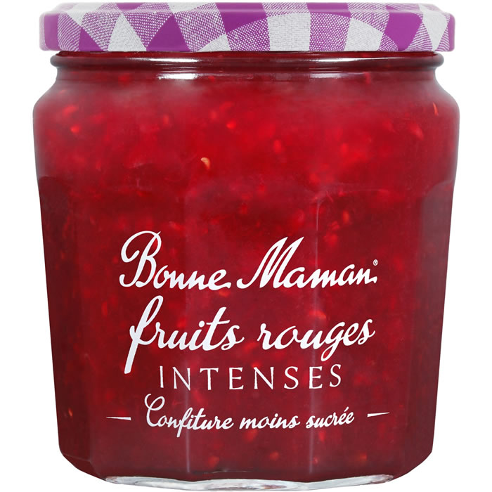 BONNE MAMAN Intense – Confiture de fruits rouges allégée de sucres 335g 335 g