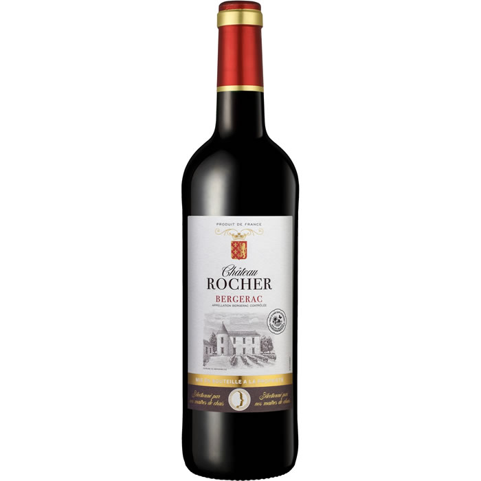 Vin rouge HVE AOP CÔTES DE BERGERAC Château Rocher 75 cl