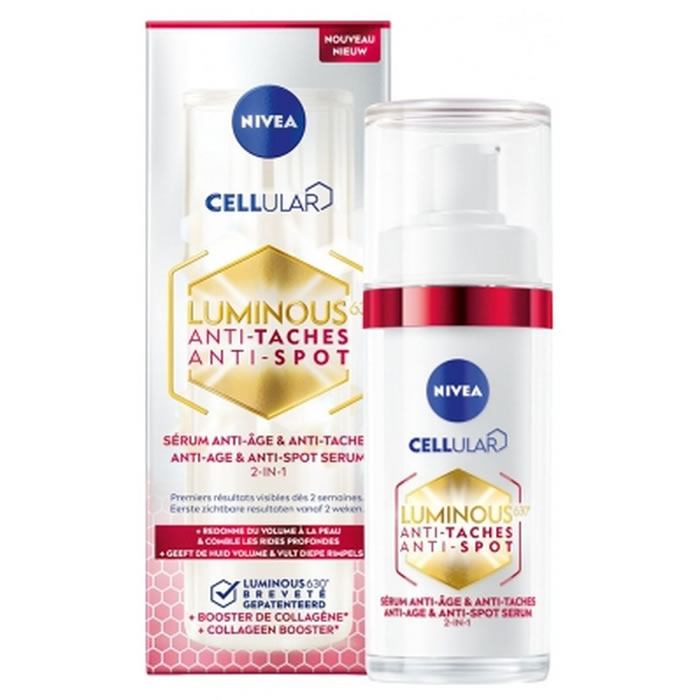 NIVEA Cellular Luminous 360 – Sérum soin anti-âge, anti-tâches visage 30 ml
