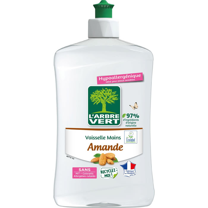 L’ARBRE VERT Liquide vaisselle mains à l’amande 500 ml