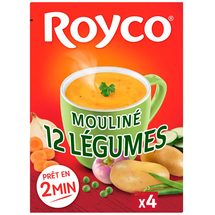 Royco – Soupe mouliné instantanée aux 12 légumes 4x20g