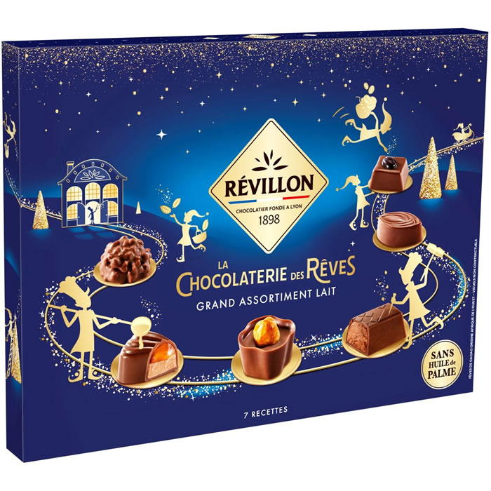 REVILLON Chocolaterie des Rêves – Bouchées au chocolat au lait 230g