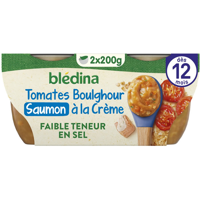 BLEDINA Mes Moulinés – Petits légumes du soleil et cabillaud 2 x 200 g