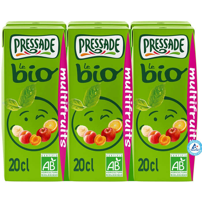 PRESSADE – Briquettes nectar multifruits bio 6 x 20 cl