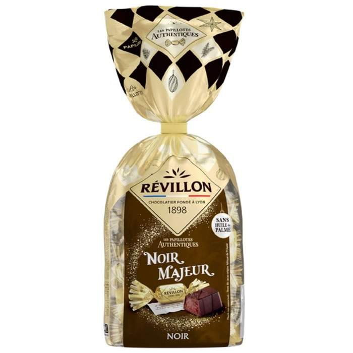 REVILLON Papillotes Authentiques – Bouchées au chocolat noir 360g