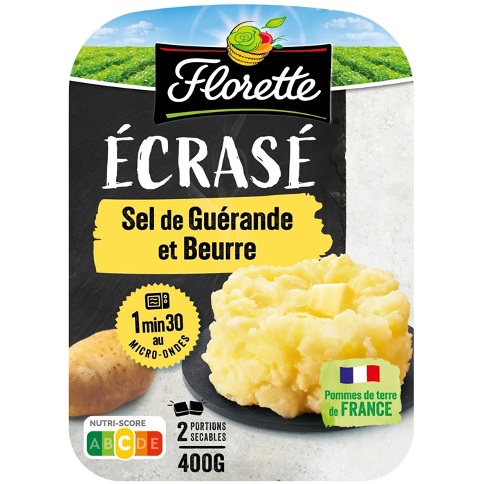 FLORETTE – Écrasé de pommes de terre, beurre et sel de Guérande 2 x 200g