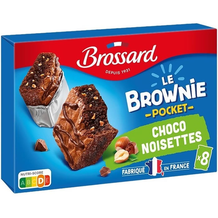 BROSSARD Pocket – Brownies au chocolat noisette 240 g