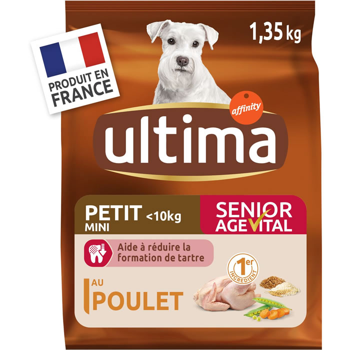 ULTIMA Croquettes pour chien senior petit au poulet