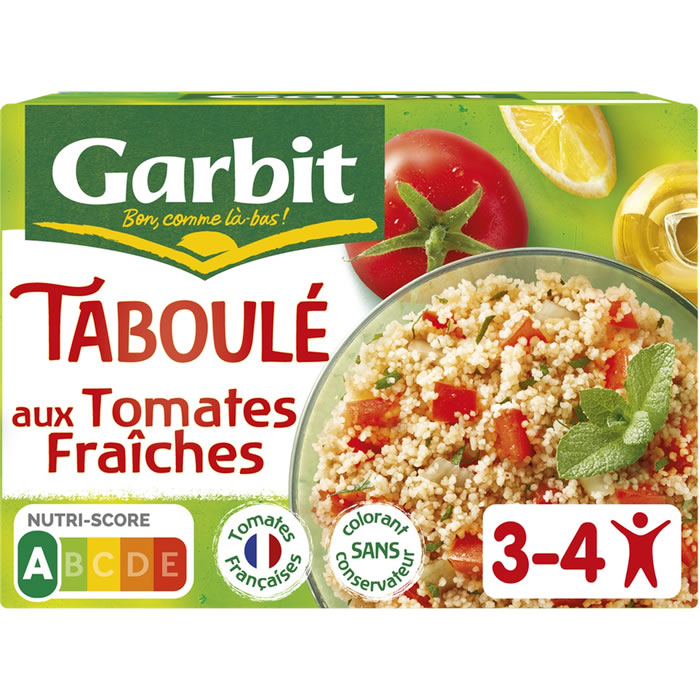 GARBIT – Taboulé aux tomates fraîches, menthe et citron 525g