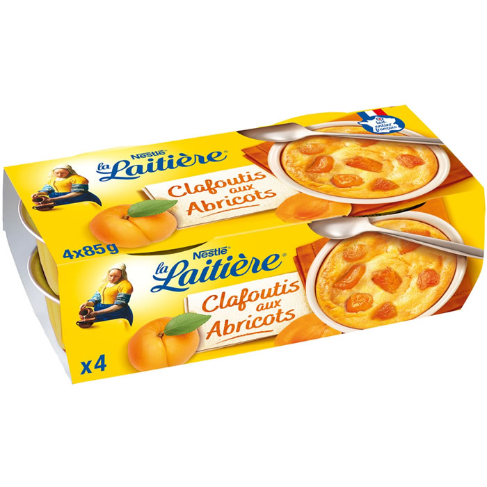 LA LAITIERE – Clafoutis aux abricots 4 x 85g