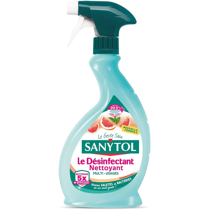 SANYTOL Nettoyant spray désinfectant multi-usages pamplemousse 500 ml