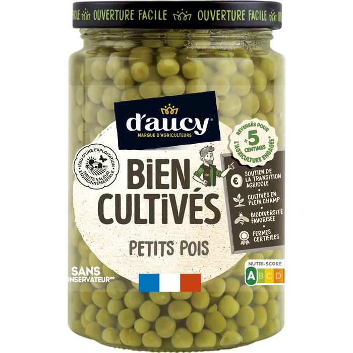 D’AUCY Bien Cultivés – Petits pois 250g