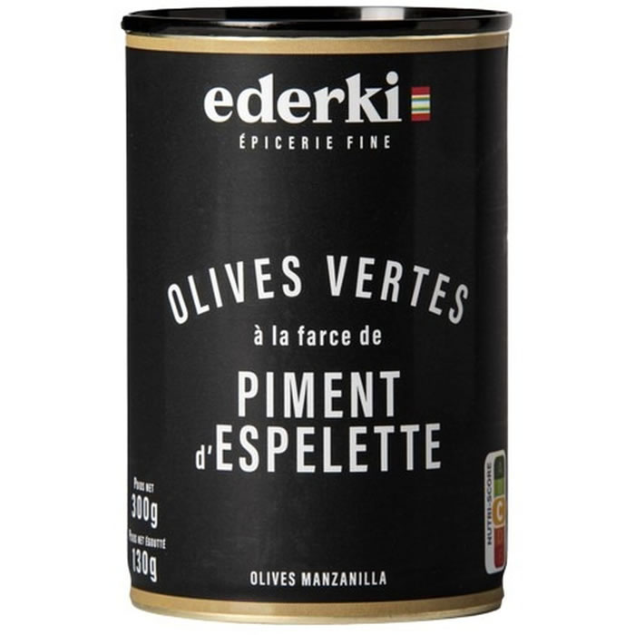 EDERKI – Olives farcies au piment d’Espelette 130g