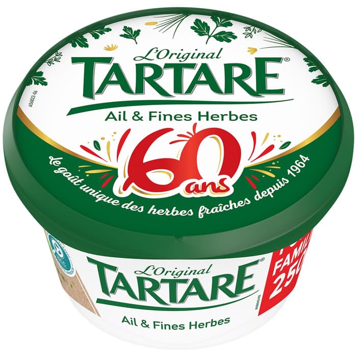 TARTARE – Fromage frais ail et fines herbes 250g