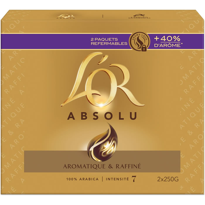 L’OR Absolu – Café moulu N°7 500g