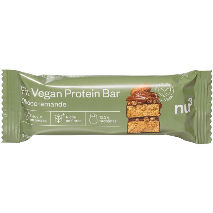 NU3 – Barre protéinée chocolat au lait & amandes (50g) 50 g