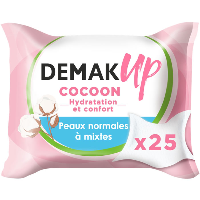 DEMAK’UP Cocoon – Lingettes démaquillantes 25 lingettes