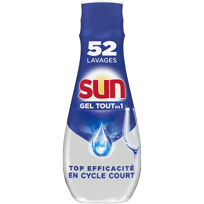 SUN Tout-En-1 Gel lave-vaisselle propreté et brillance 900 ml