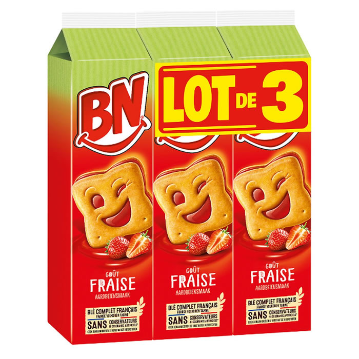 BN – Biscuits fourrés à la fraise 835g