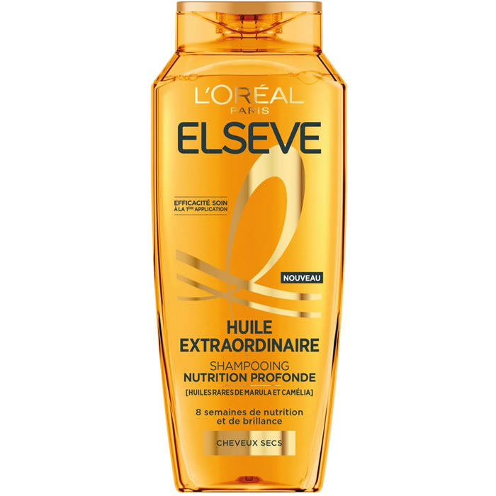 ELSEVE Huile Extraordinaire – Shampoing à l’huile de marula et camélia 250 ml